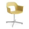 Fauteuil de bureau Layout Armchair 231, Biscotti aluminium poli base pivotante 4 étoiles