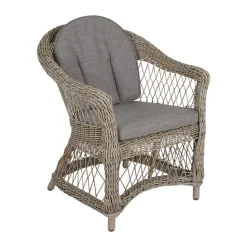 Fauteuil Kamomill avec coussin d'assise et de dossier, Beige-sable