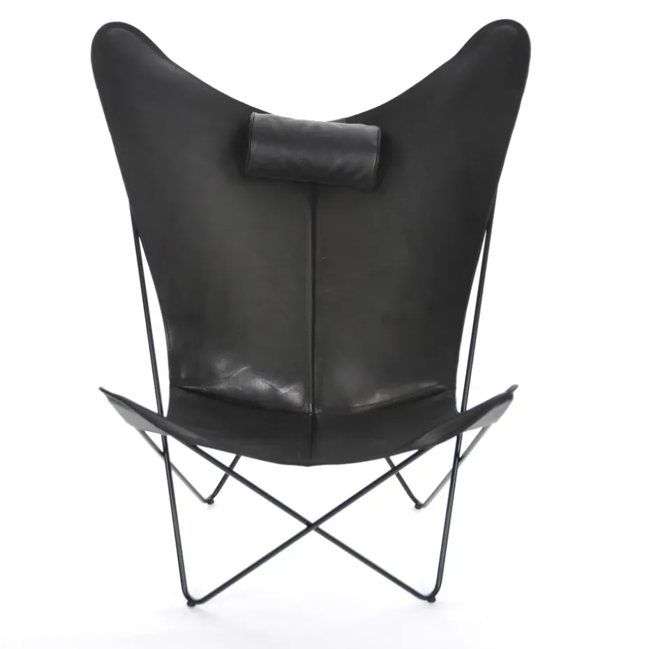 Fauteuil KS, structure noire, noir