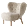 Fauteuil Little Petra VB1, Chêne huilé blanc-Moonlight