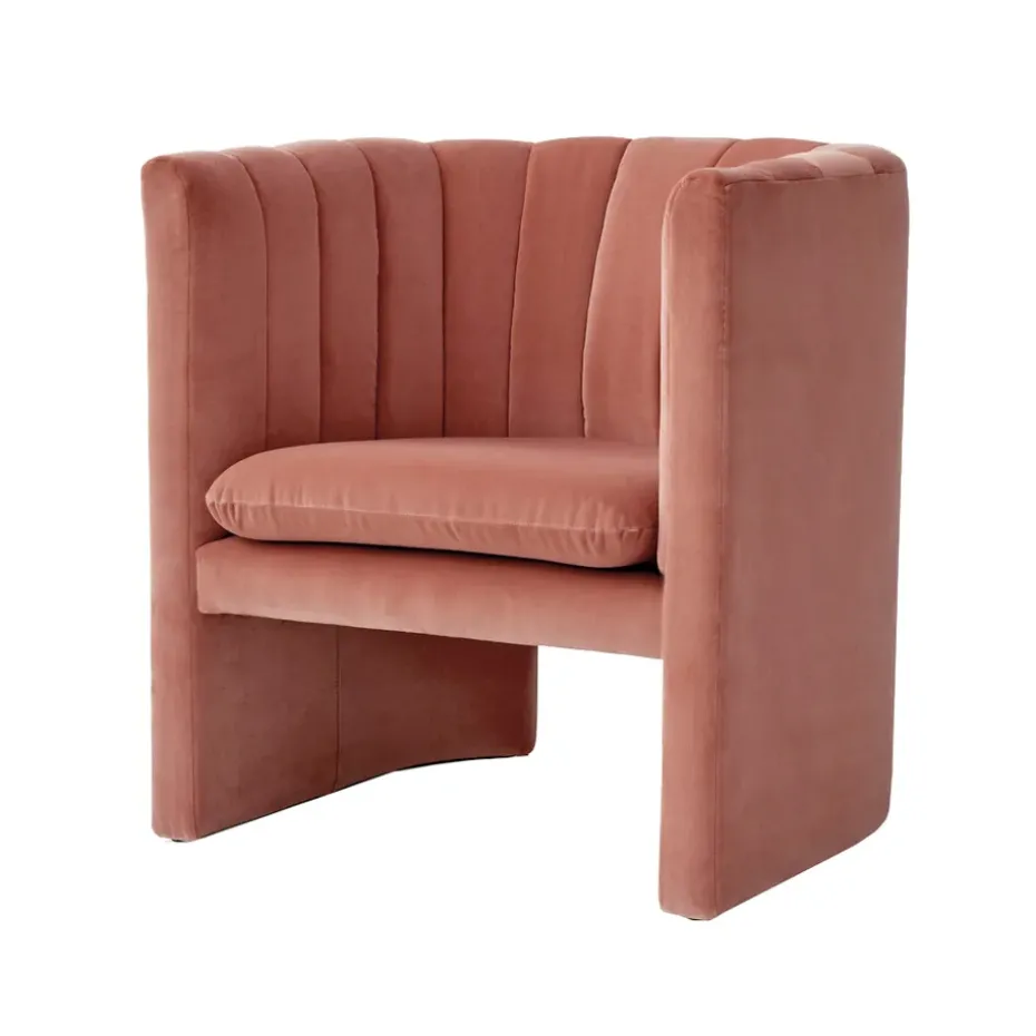 Fauteuil Loafer SC23 f, tissu Ritz clay
