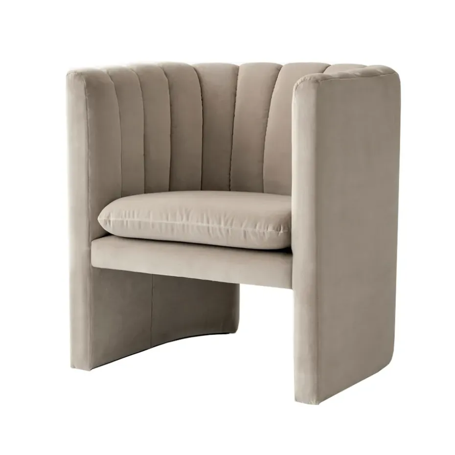 Fauteuil Loafer SC23 f, tissu Ritz ivory