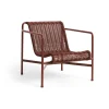 Fauteuil lounge bas Palissade Cord, Iron red