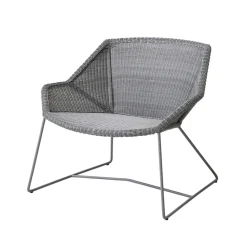 Fauteuil lounge Breeze weave, Light grey