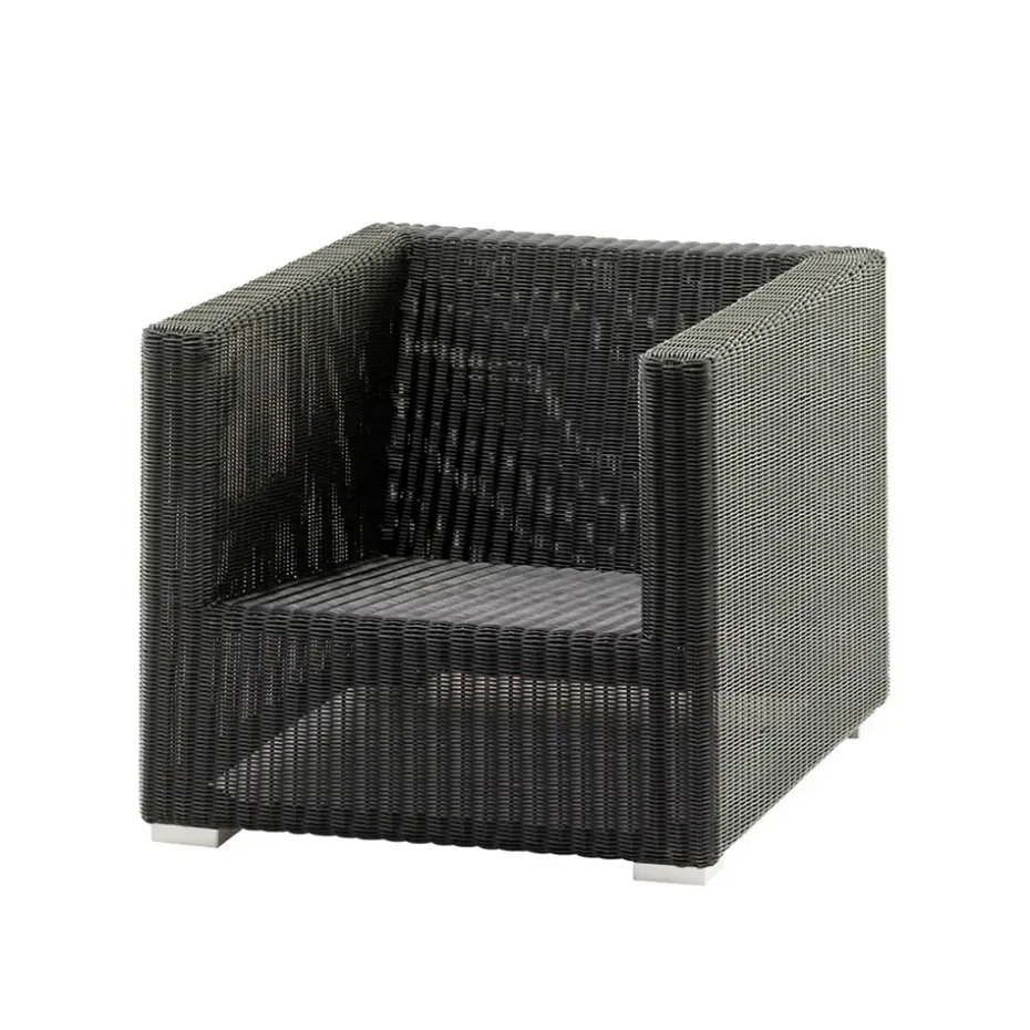 Fauteuil lounge Chester, Graphite