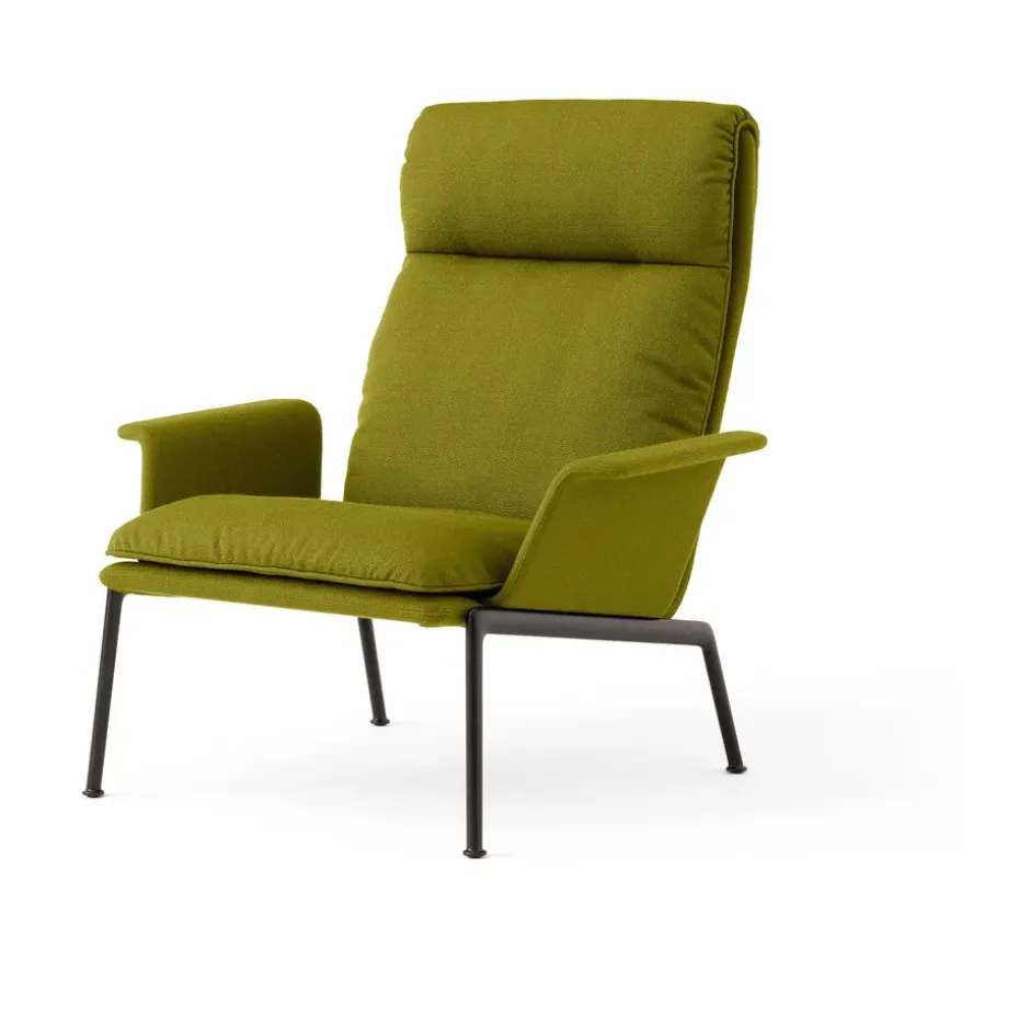 Fauteuil lounge Muno LN17 High back, Warm black-Vidar 0956