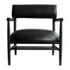 Fauteuil lounge Nama, Aniline leather black