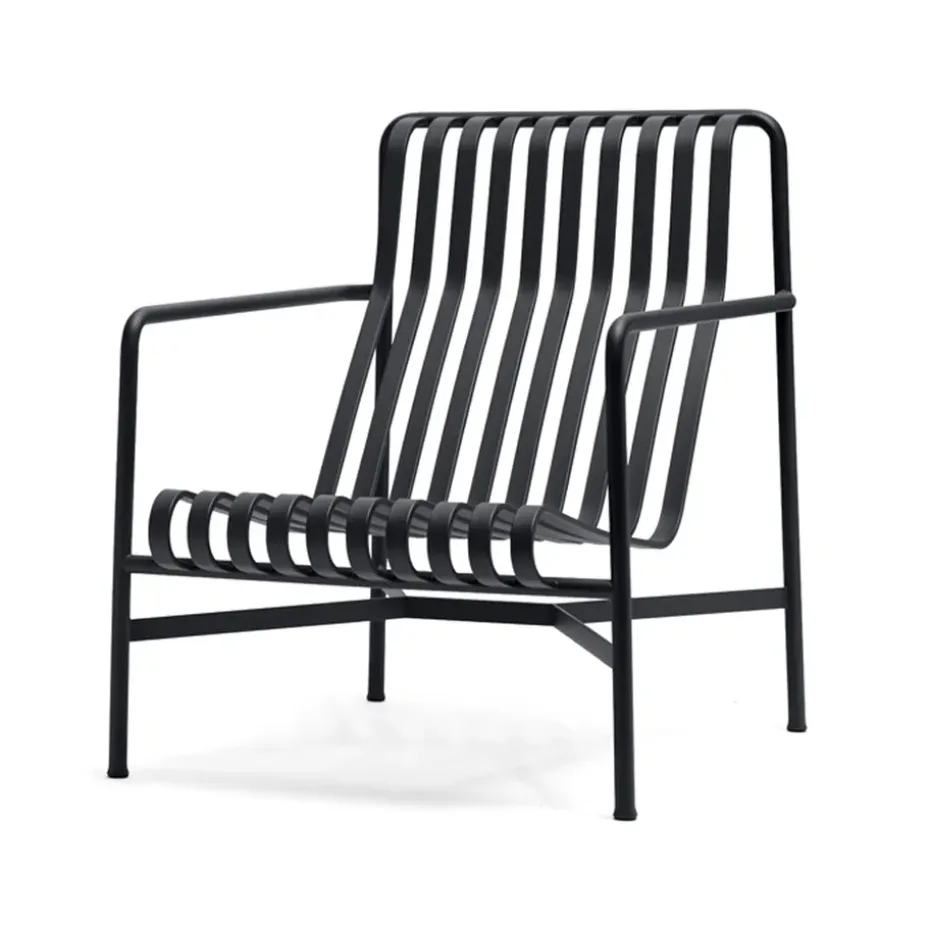 Fauteuil lounge Palissade High, Anthracite