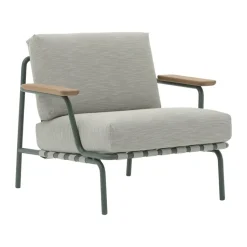 Fauteuil lounge Settle Lounge Chair, Ribbed Weave 2 Dark green
