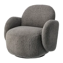 Fauteuil Mo avec fonction rotative, Glore grey