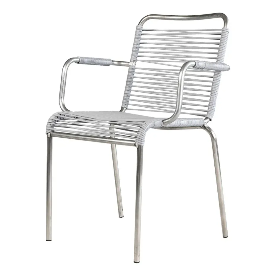 Fauteuil Mya aluminium, Grey