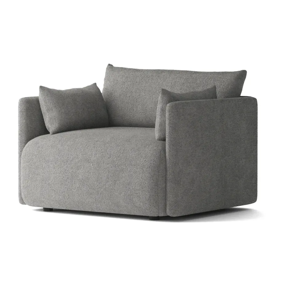 Fauteuil Offset, Audo Bouclé 16 Dark grey