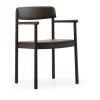 Fauteuil Timb, Brown ash-Ultra Leather Chocolate