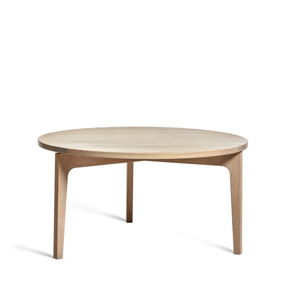 Höllviken table basse Ø80 cm, Chêne blanc pigmenté