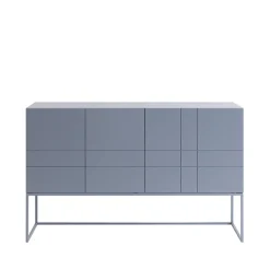 Kilt Light 137 table d'appoint, nordic blue, 3 portes