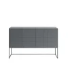 Kilt Light 137 table d'appoint, storm grey, 3 portes