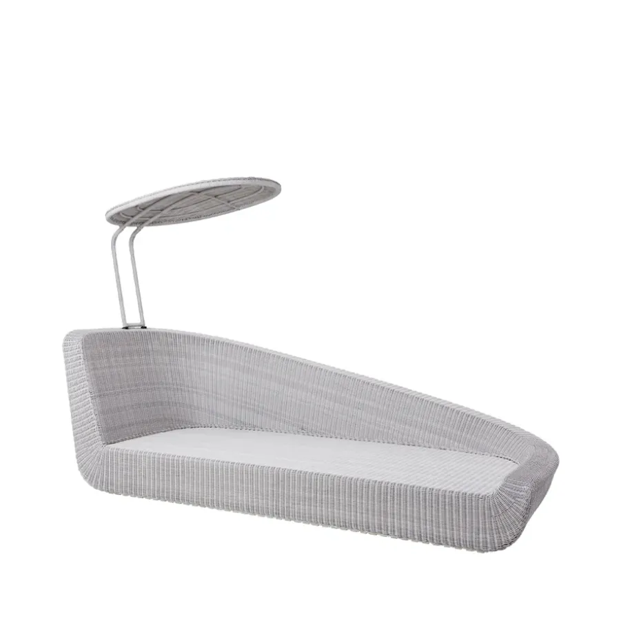 Lit de jour Savannah, White grey, gauche
