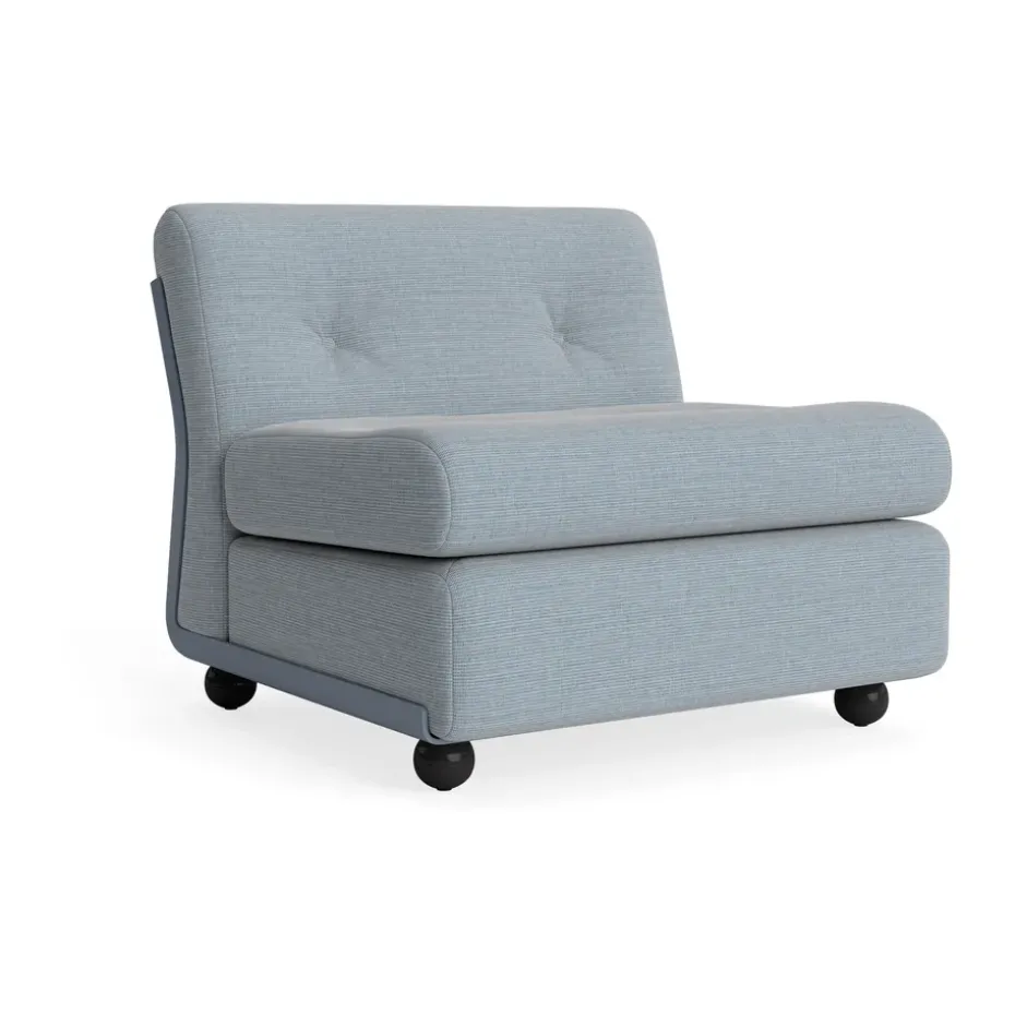 Module de canapé Amanta, Frost blue-naveli 723, 1-place/fauteuil