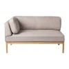 Module de canapé L37 7-9-13 angle gauche 130 cm, Stone-lacquered oak