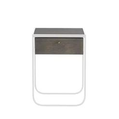 Nati Tati Drawer table de chevet, white, chêne fumé