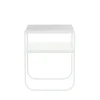 Nati Tati table de chevet, marble blanc, support white