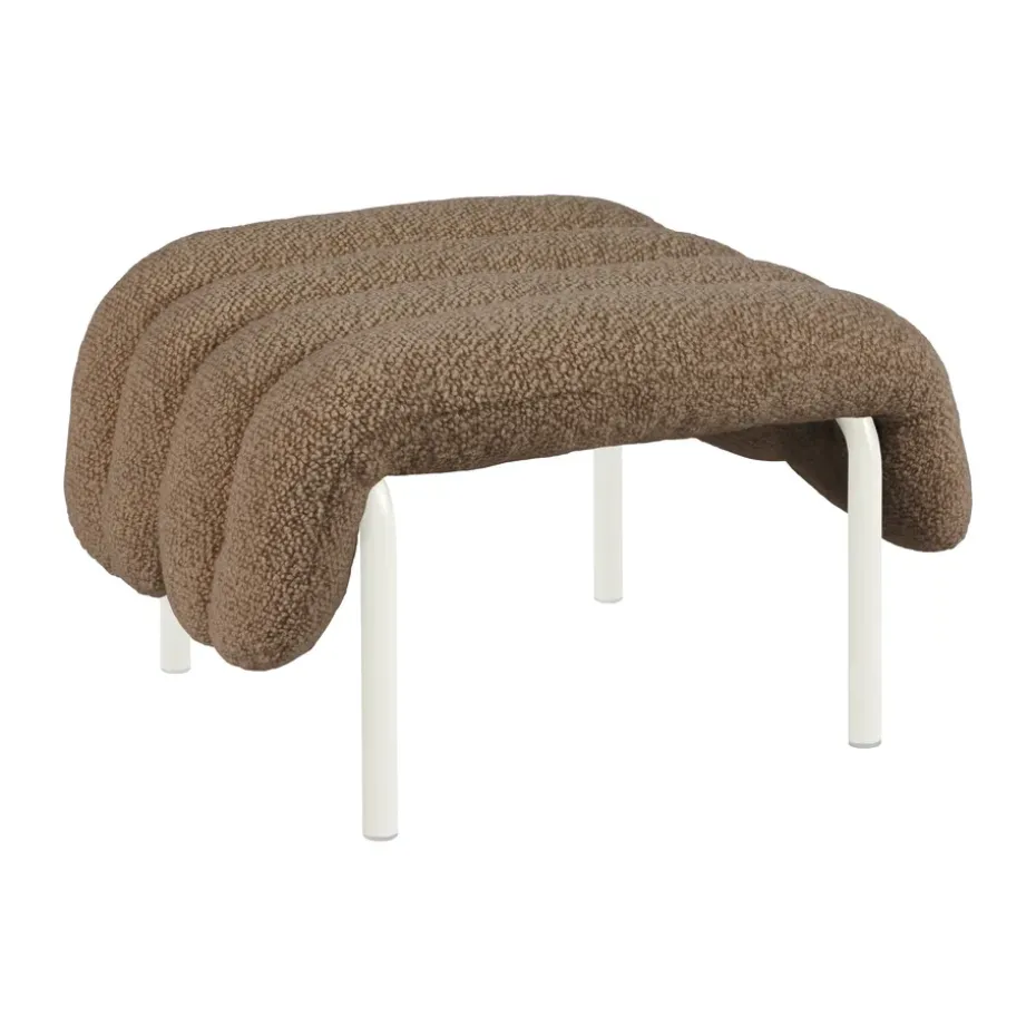 Ottomane Puffy 58x67 cm, Sawdust-cream