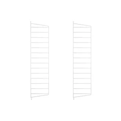 Panneau mural String, Blanc, 75x20 cm, lot de 2