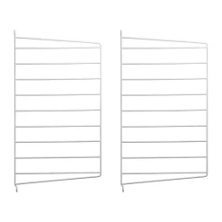 Panneau mural String, Blanc, 50x30 cm, lot de 2
