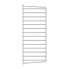 Panneau mural String, Gris foncé, 75x30 cm, lot de 1