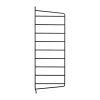 Panneau mural String, Noir, 50x20 cm, lot de 1