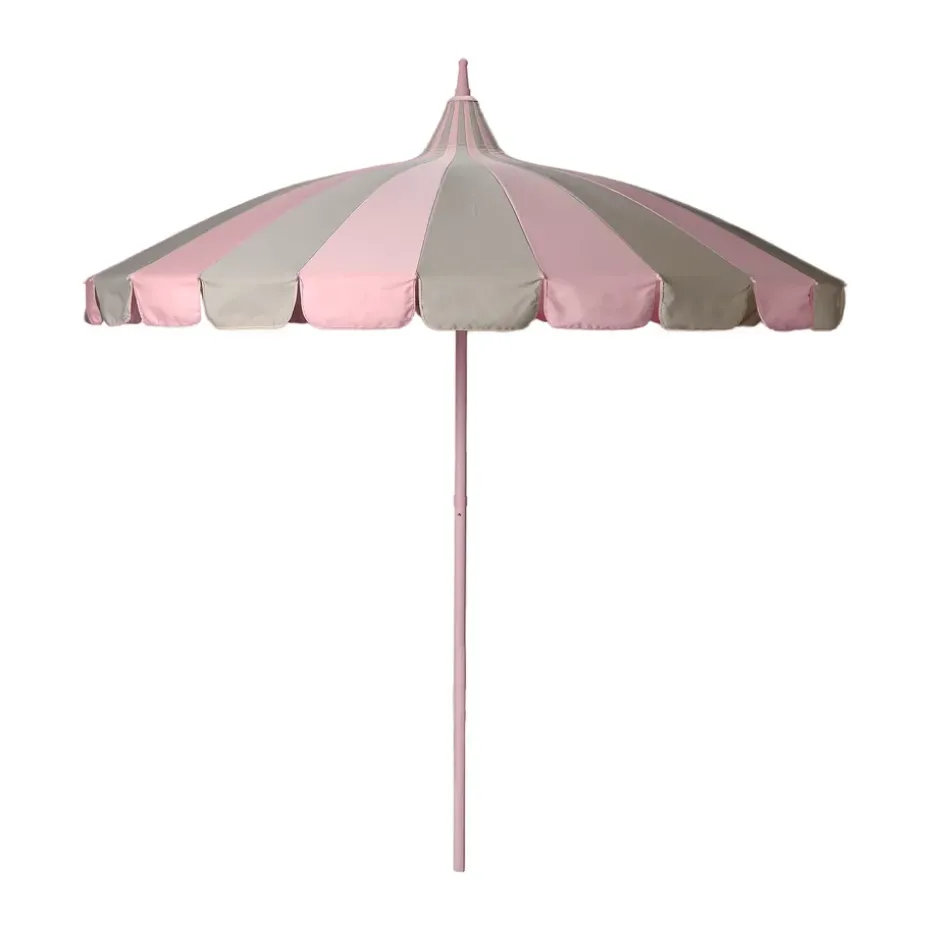Parasol Garden Glory Outdoor, Pink-beige stripe