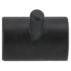 Patère 1 bouton Allsarp, Bouleau peint noir