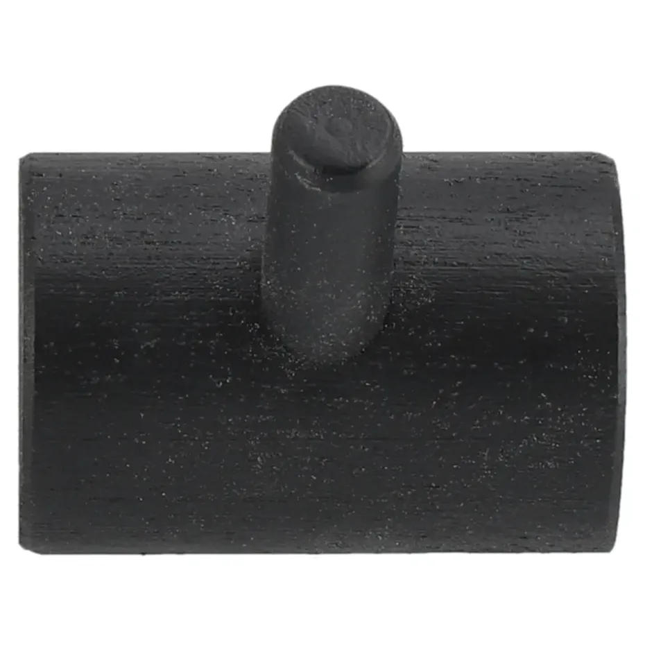 Patère 1 bouton Allsarp, Bouleau peint noir