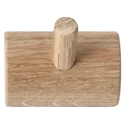 Patère 1 bouton Allsarp, Chêne