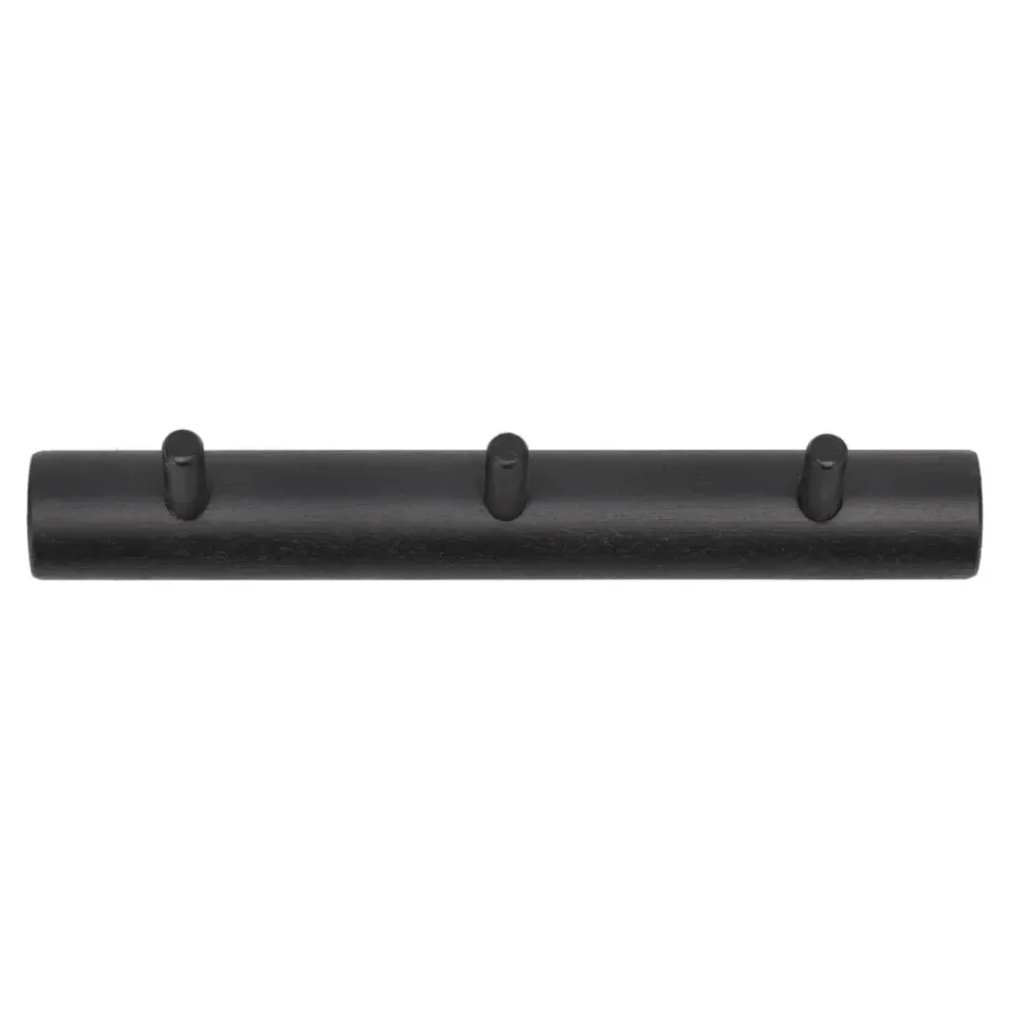 Patère 3 boutons Allsarp, Bouleau peint noir