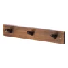 Patère 3 boutons Ernst, Marron