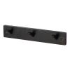 Patère 3 boutons Ernst, Noir
