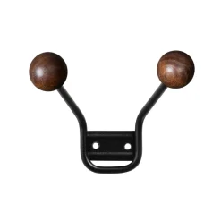 Patère Bill XXS, Noir-marron foncé