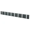 Patère Loca Knax 80 cm, anthracite-gris