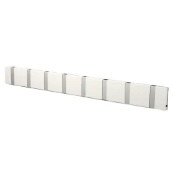 Patère Loca Knax 80 cm, blanc-gris