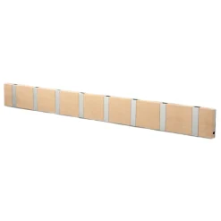 Patère Loca Knax 80 cm, chêne savonné-gris