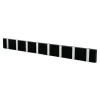 Patère Loca Knax 80 cm, noir-gris