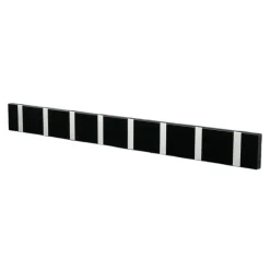 Patère Loca Knax 80 cm, noir-gris