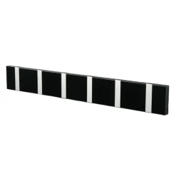 Patère Loca Knax 60 cm, noir-gris