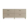 Pied de connexion Relief lot de 2, Beige