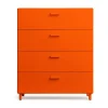 Pieds Relief lot de 4, Orange