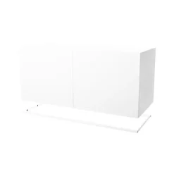 Placard module Molto 840, blanc, cadre en métal blanc incl.