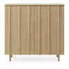 Placard Rib 96x98,5 cm, Chêne