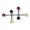 Porte-manteau Afteroom, noir-laiton