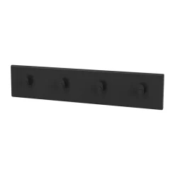 Portemanteau Montana Coat Racks 4 crochets, Black